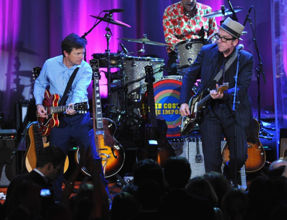 Michael J. Fox and Elvis Costello play to cure Parkinson's