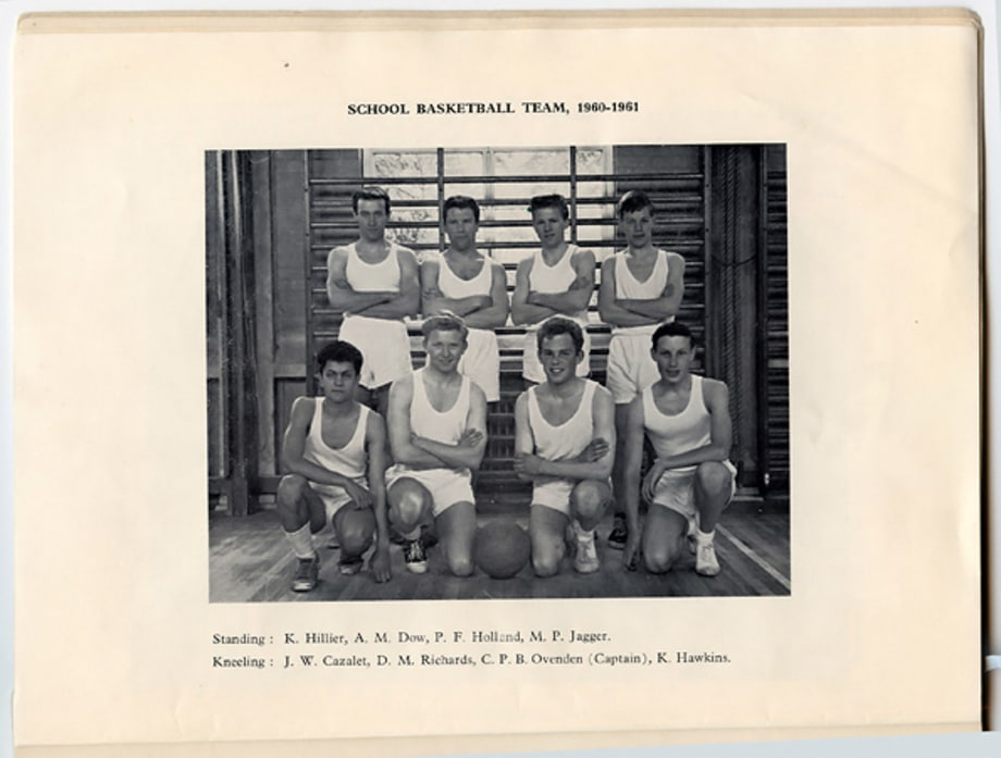 Mick Jagger's Basketball Team Photo (1961)