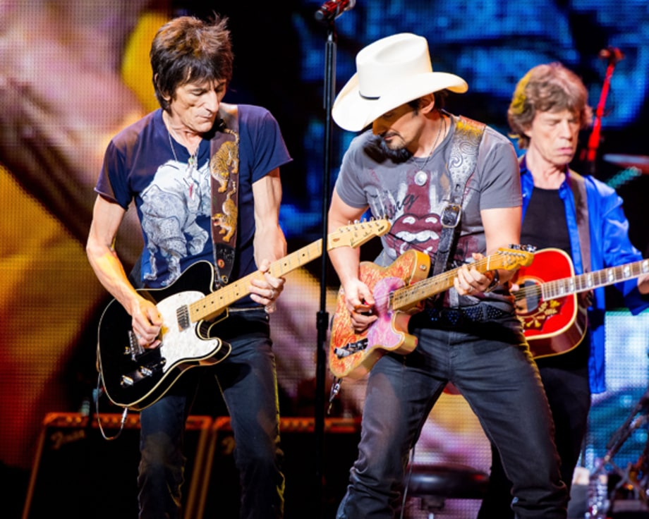 Ronnie Wood and Brad Paisley