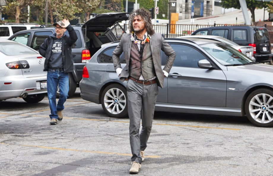 Arriving on Set