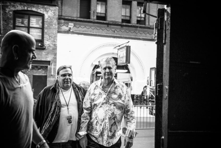Escorting Brian Wilson