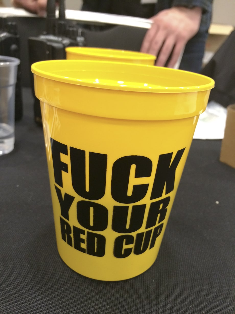 BEST REDNECK-BAITING BEVERAGE CONTAINER: The Yellow Plastic Cup, Various Locations