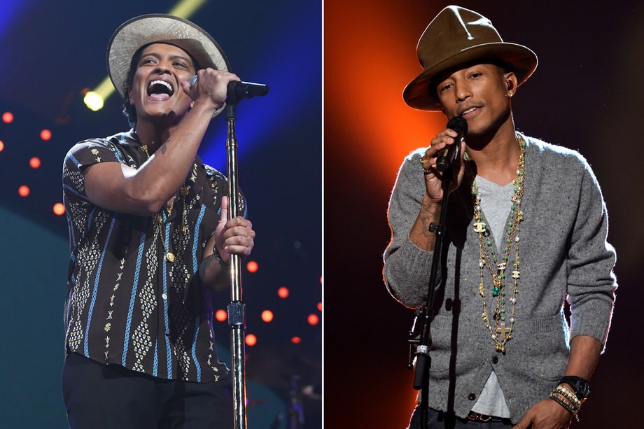 Bruno Mars and Pharrell Williams