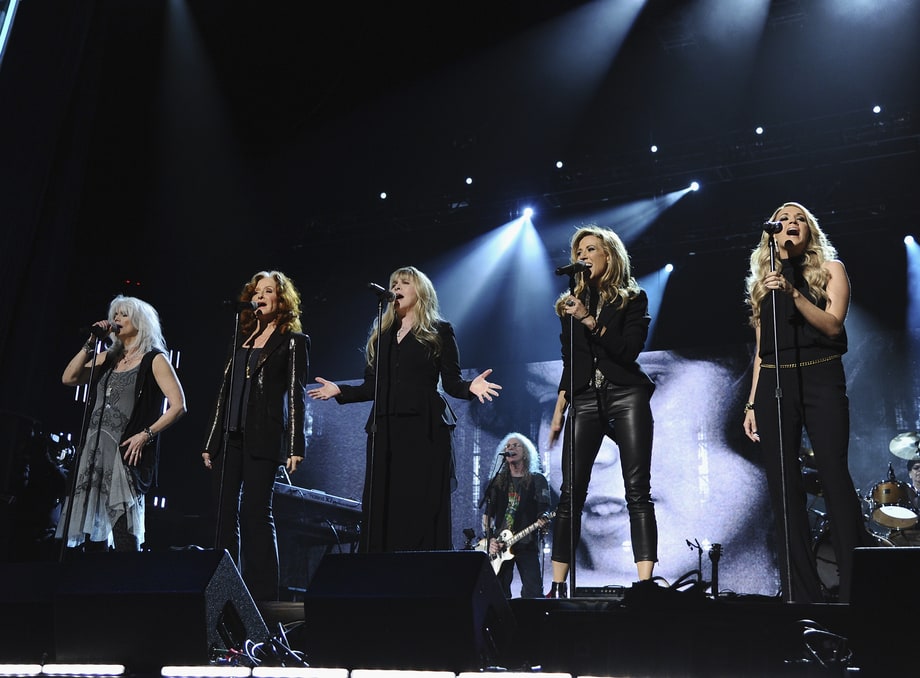 Best Supergroup: Emmylou Harris, Bonnie Raitt, Stevie Nicks, Carrie Underwood and Sheryl Crow