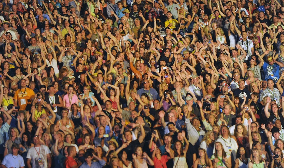 Best Rain-Soaked Crowd in Country Music