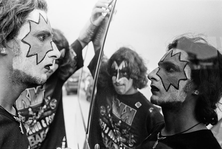 Kiss Fans Prepare For a Show at Jones Beach, New York