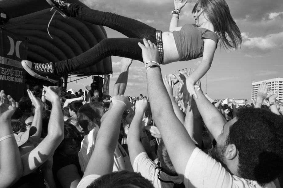 Crowd-Surfing at the Warped Tour, New York