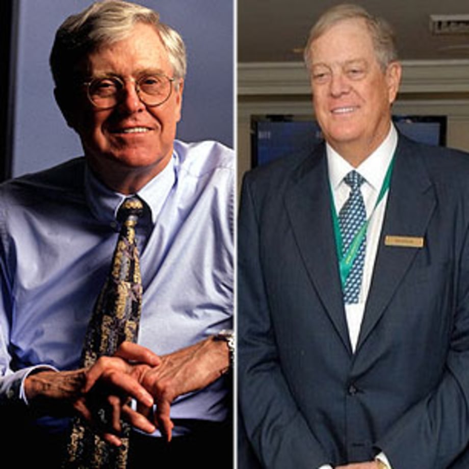 Charles and David Koch<br><em>CEO and Executive VP, Koch Industries</em>