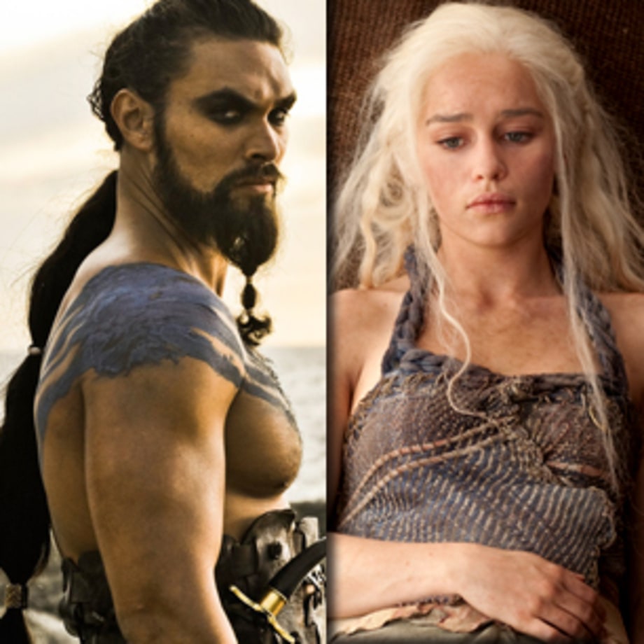 Daenerys and Drogo melt Viserys's head (Episode 6,