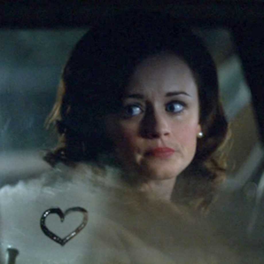 Beth Dawes draws a heart in the foggy car window – Episode Eight, 'Lady Lazarus'