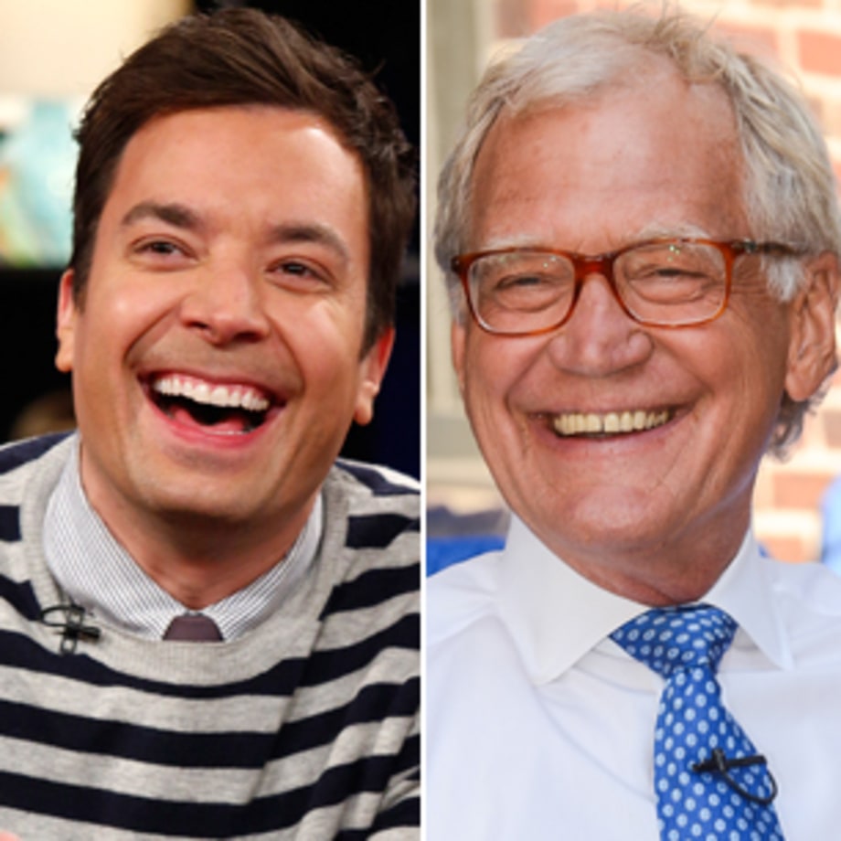 Letterman and Fallon During Sandy