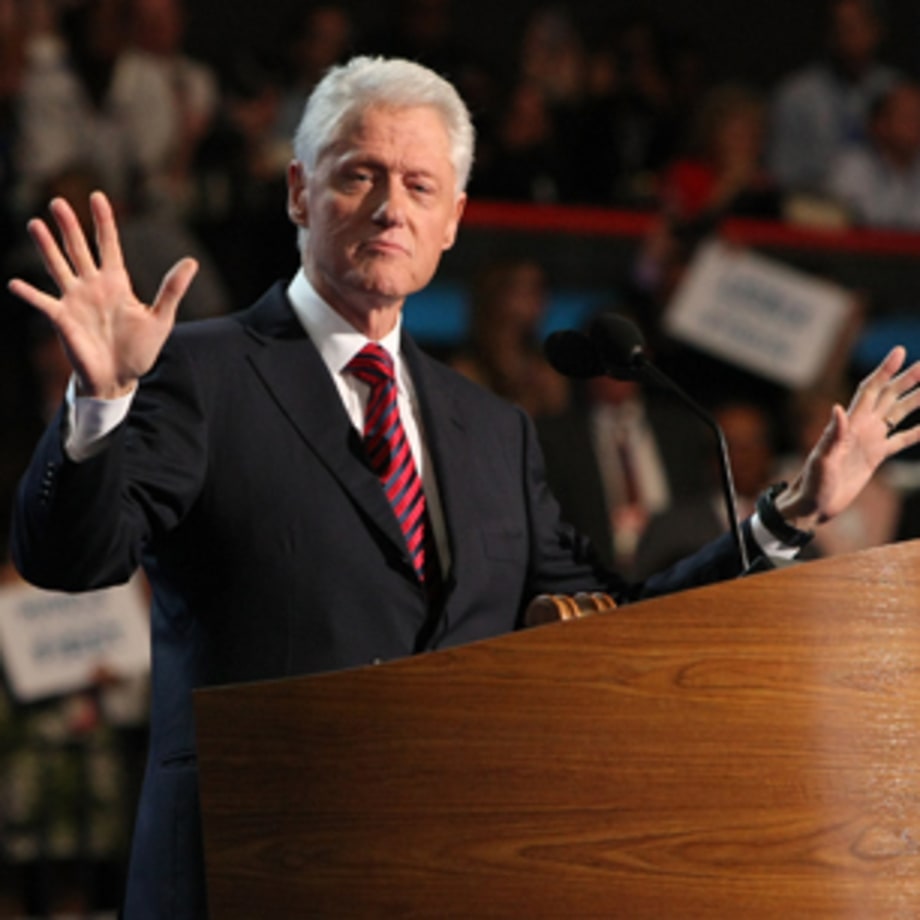 Bill Clinton delivers the Full Bubba