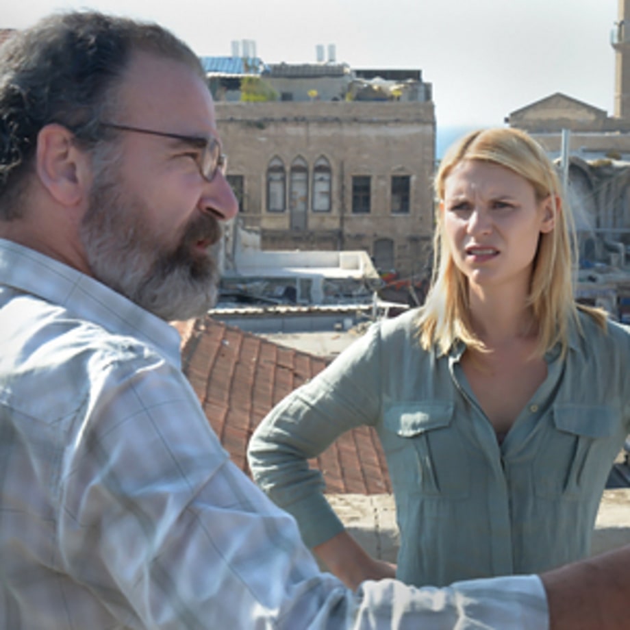 Carrie and Saul on the Rooftop
