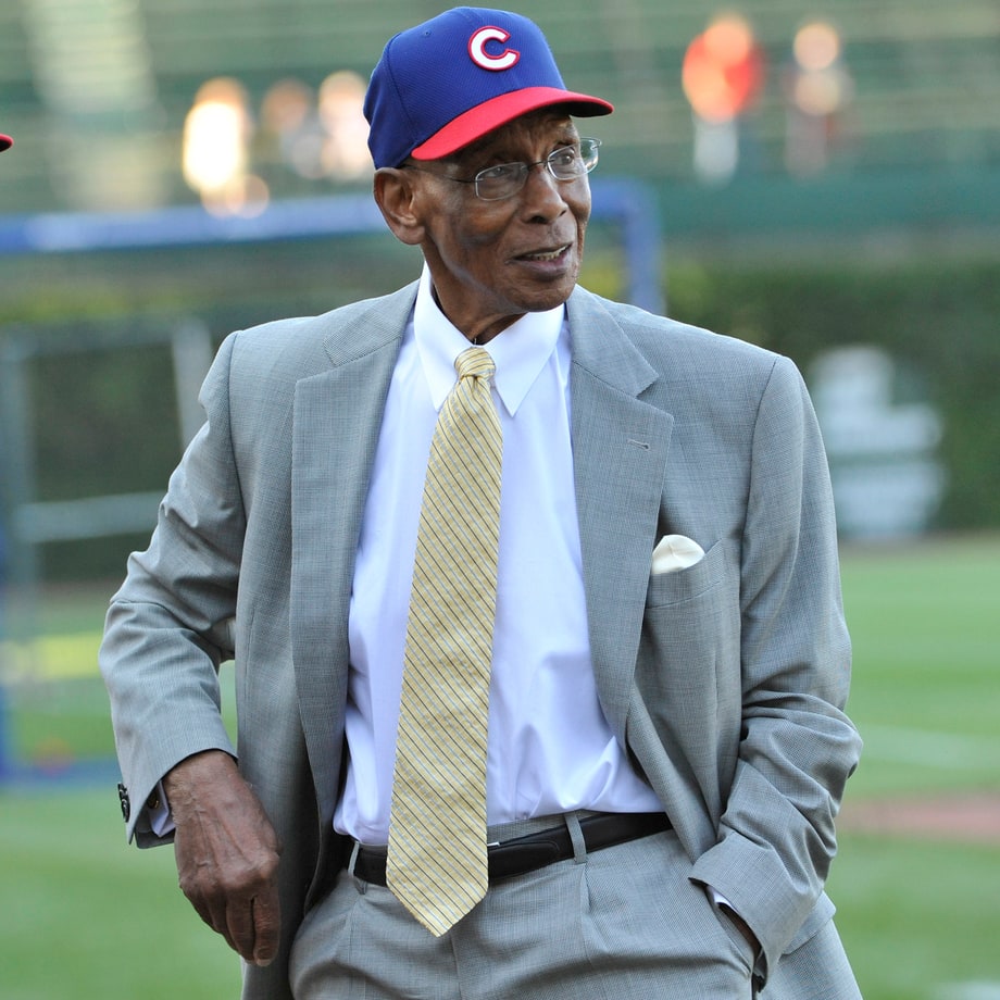 Ernie Banks (Chicago Cubs Shortstop) and Richard Dent (Chicago Bears End)