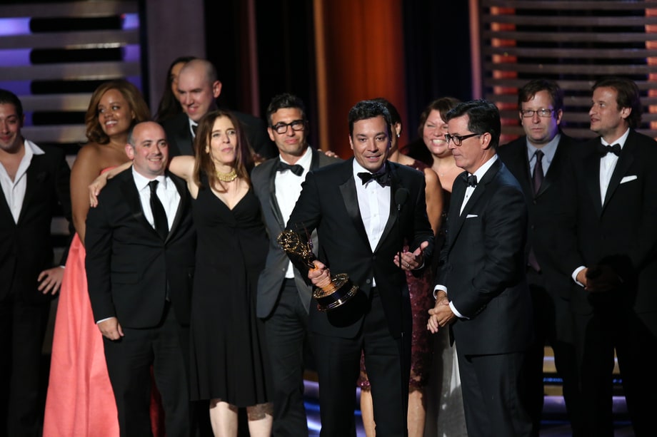 BEST: Jimmy Fallon Accepts for 'Colbert Show' Win