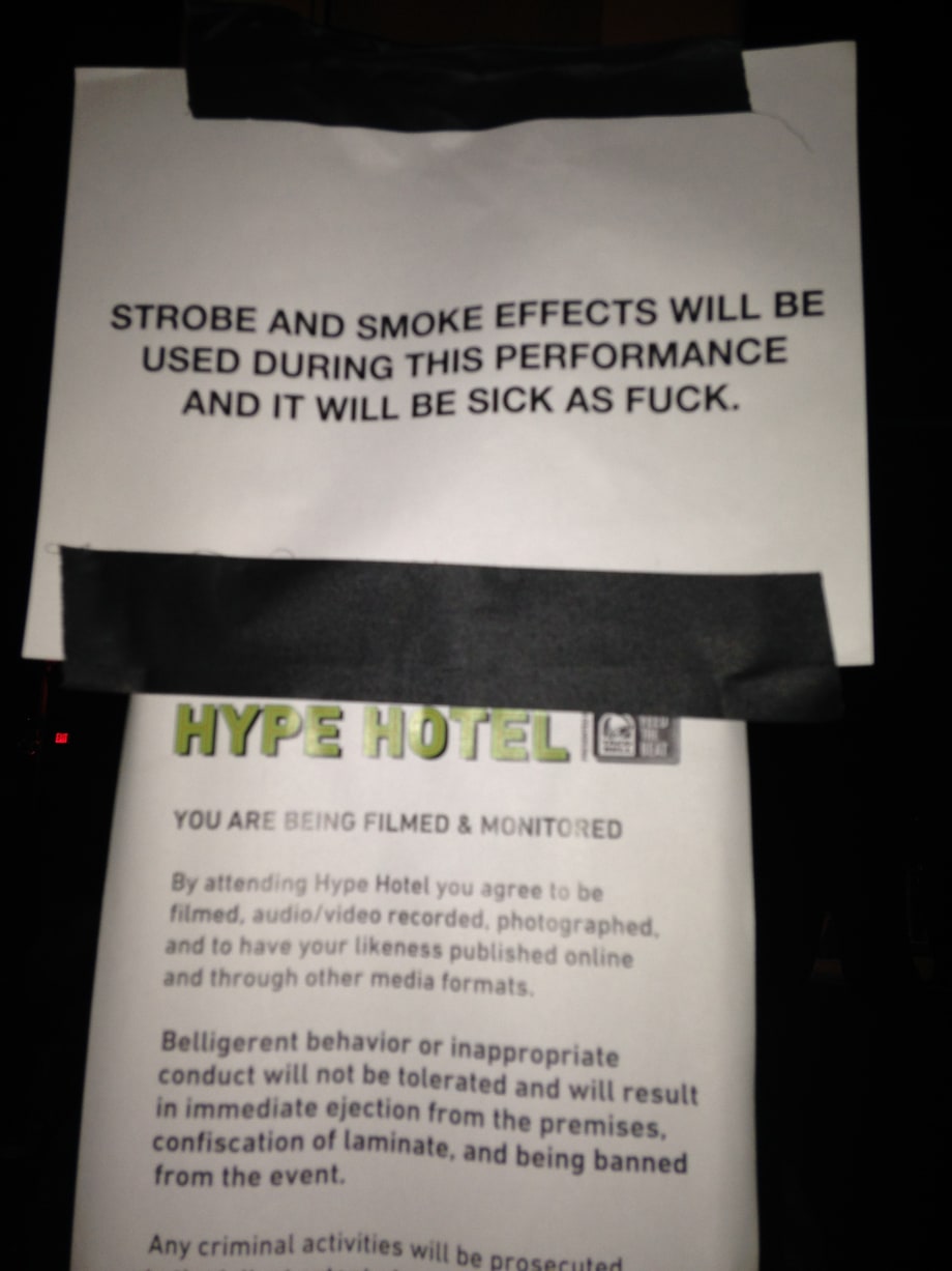 Best Warning Sign (Visual Edition): The Hype Hotel