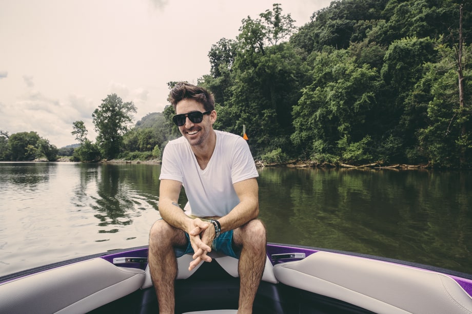 Boat Life: See Photos of Jake Owen on a Wakeboarding Excursion