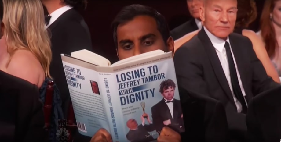 Best: Aziz Ansari Has Best Sight Gag of the Night