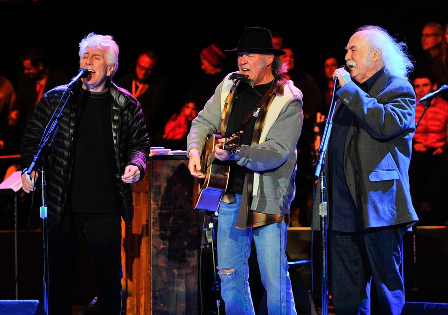 Graham Nash, Neil Young and David Crosby