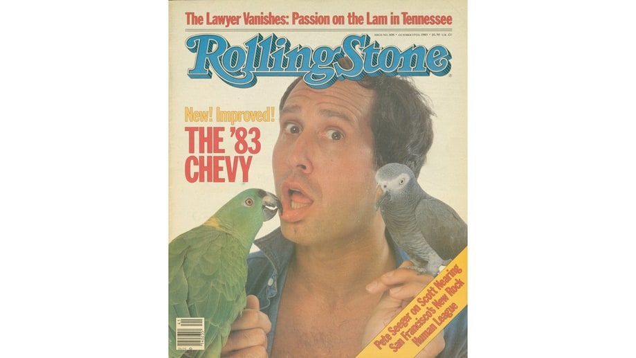 Chevy Chase With Parrots: October 13th, 1983