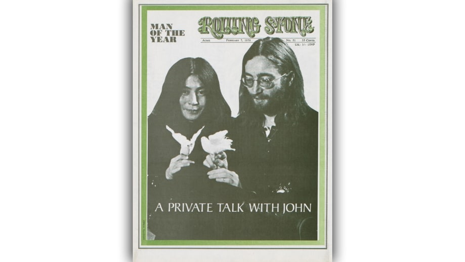 John Lennon and Yoko Ono With Doves: February 7th, 1970