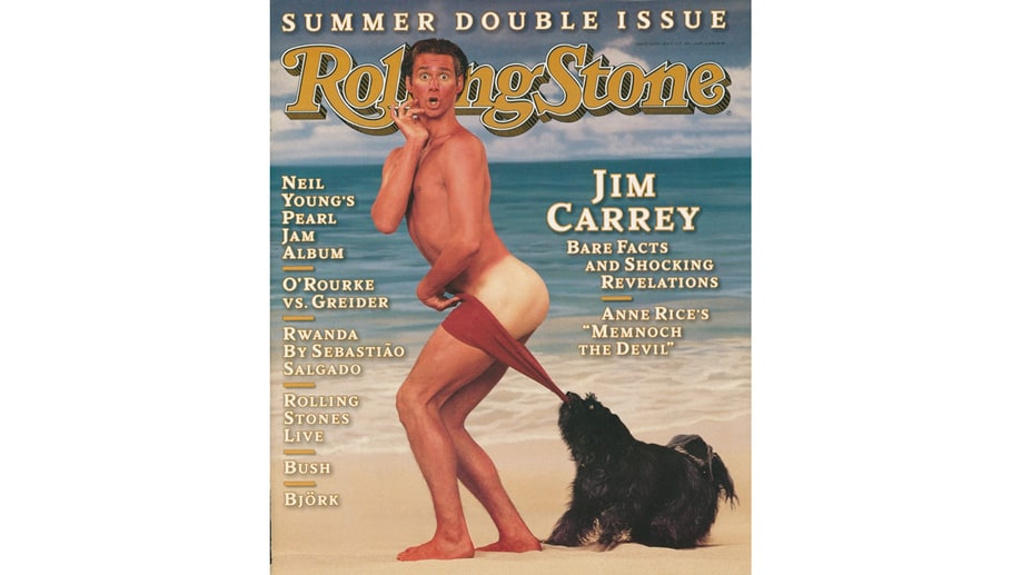 Jim Carrey With Pooch: July 13th, 1995