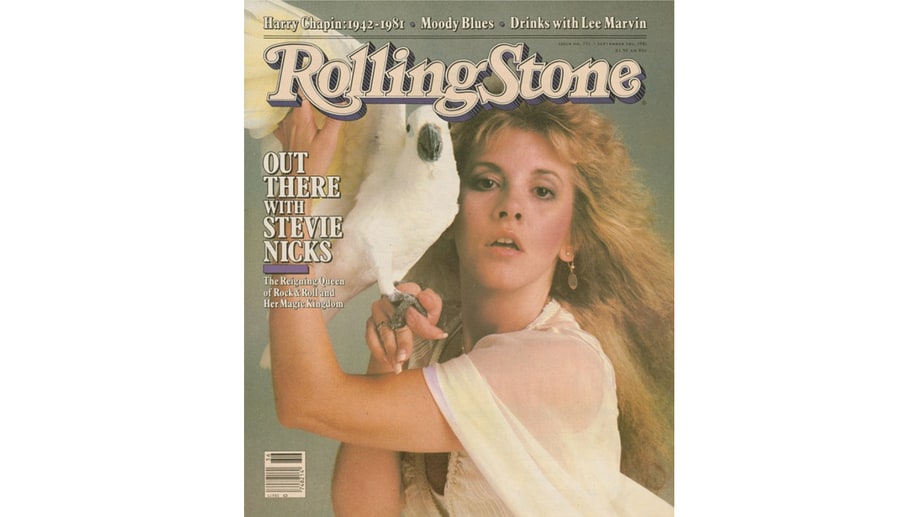 Stevie Nicks with Cockatoo: September 3rd, 1981