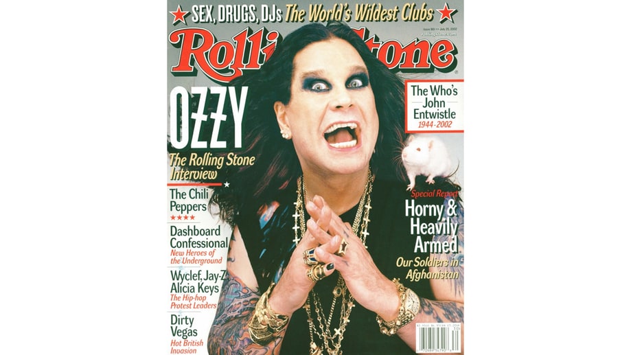 Ozzy Osbourne With White Mouse: July 25th, 2002