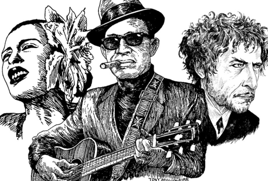 Tony Millionaire's Portraits of Musicians