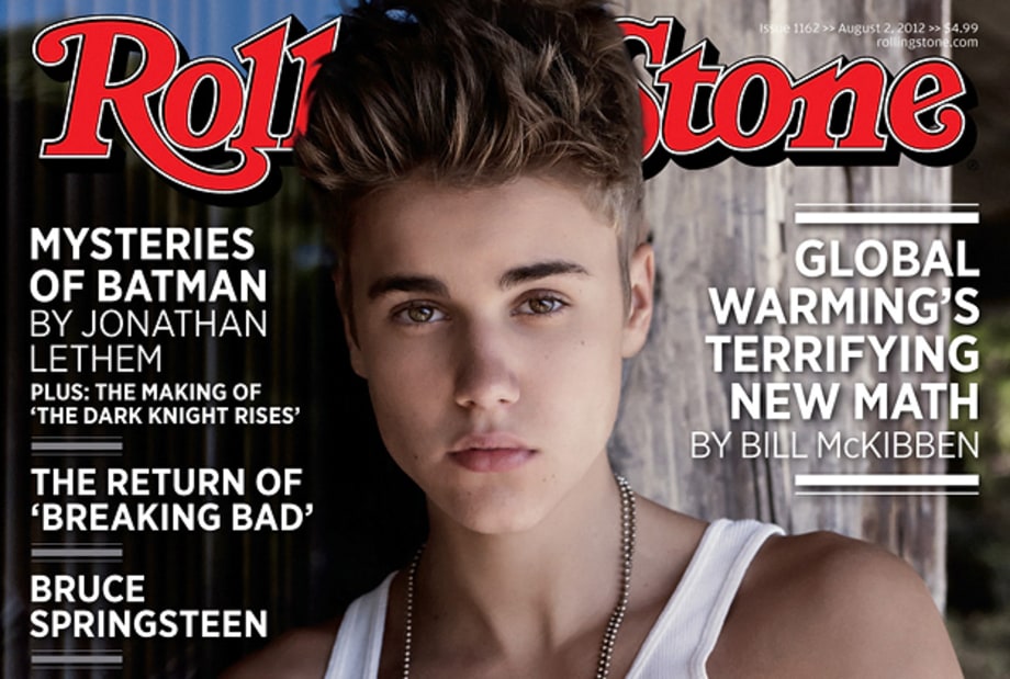 Justin Bieber on the Cover of Rolling Stone