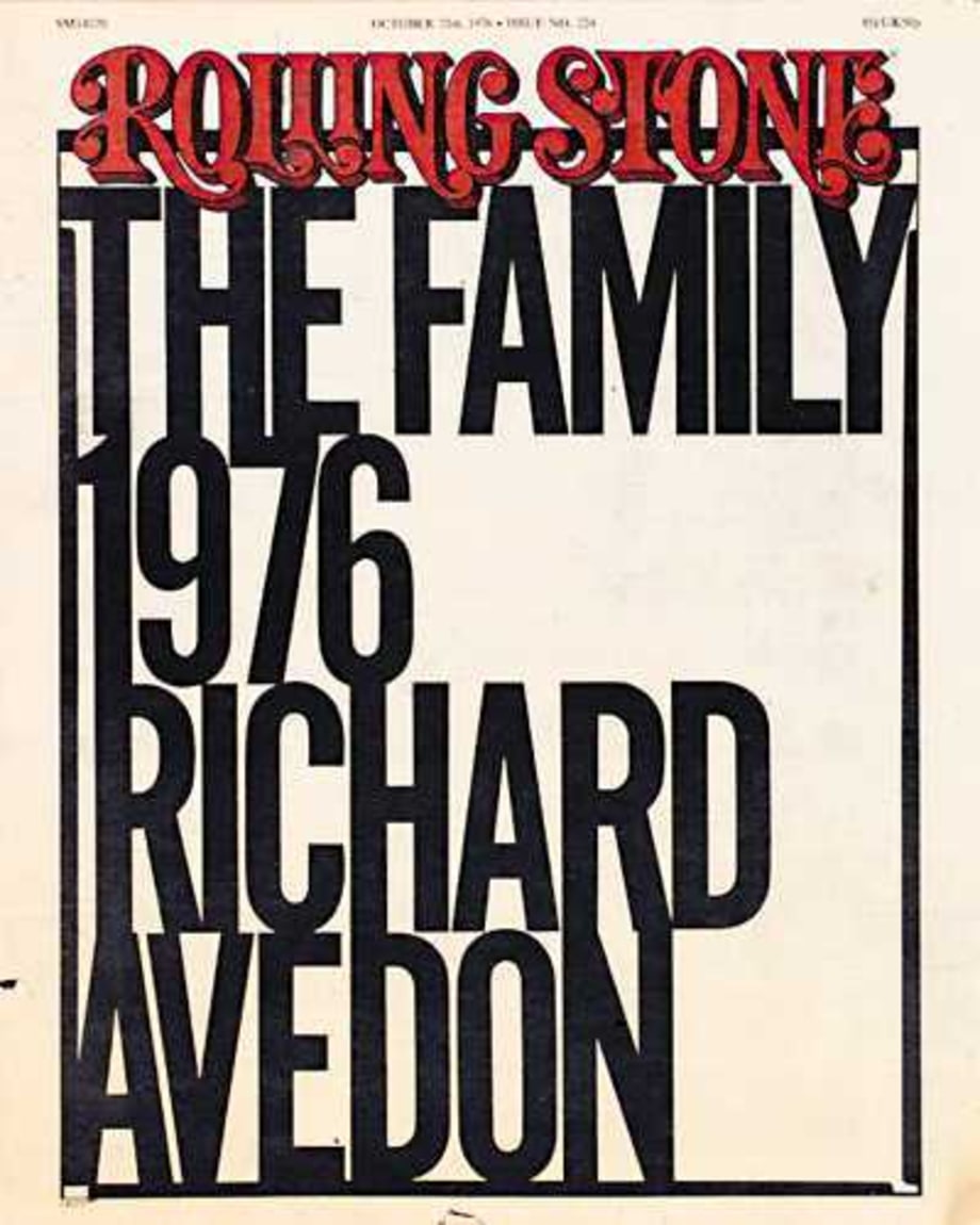 RS224: Richard Avedon's Portfolio 'The Family1976'