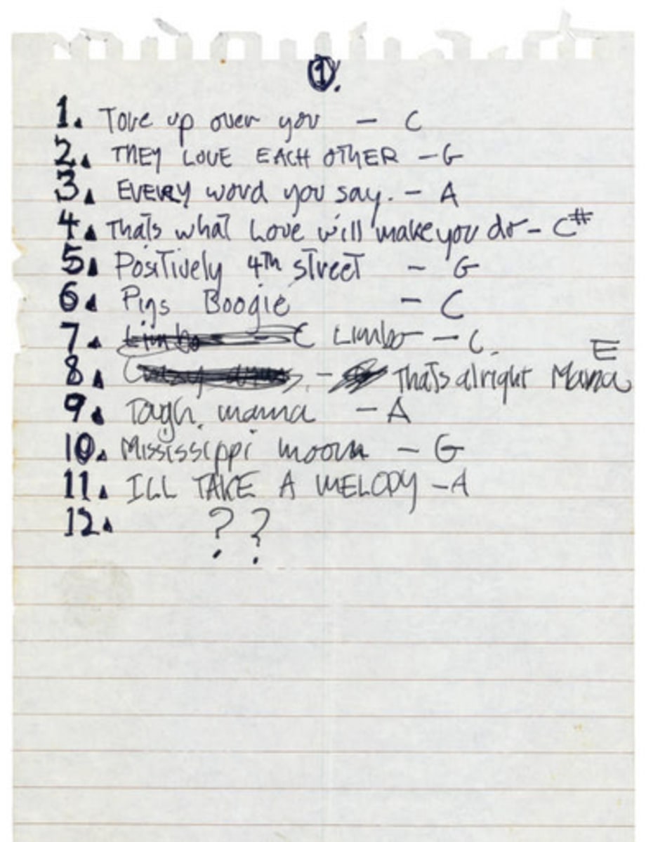 Christies: Garcia Setlist