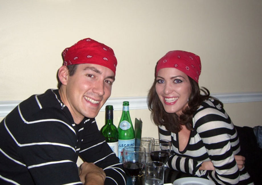 Digital Bonnie and Clyde: Jocelyn and Ed Wearing Bandana
