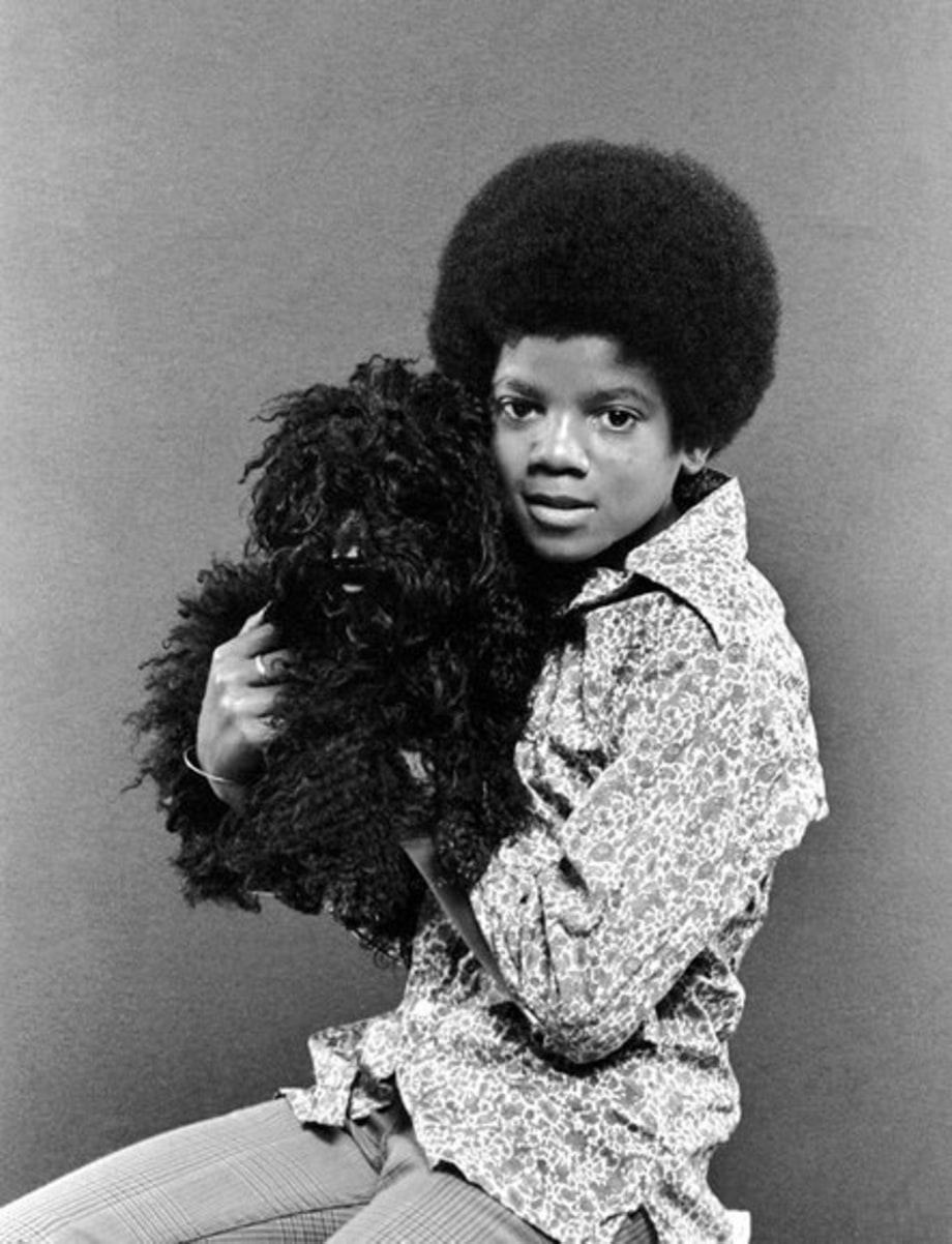 Michael Jackson 50th Birthday: 1971 - with a dog