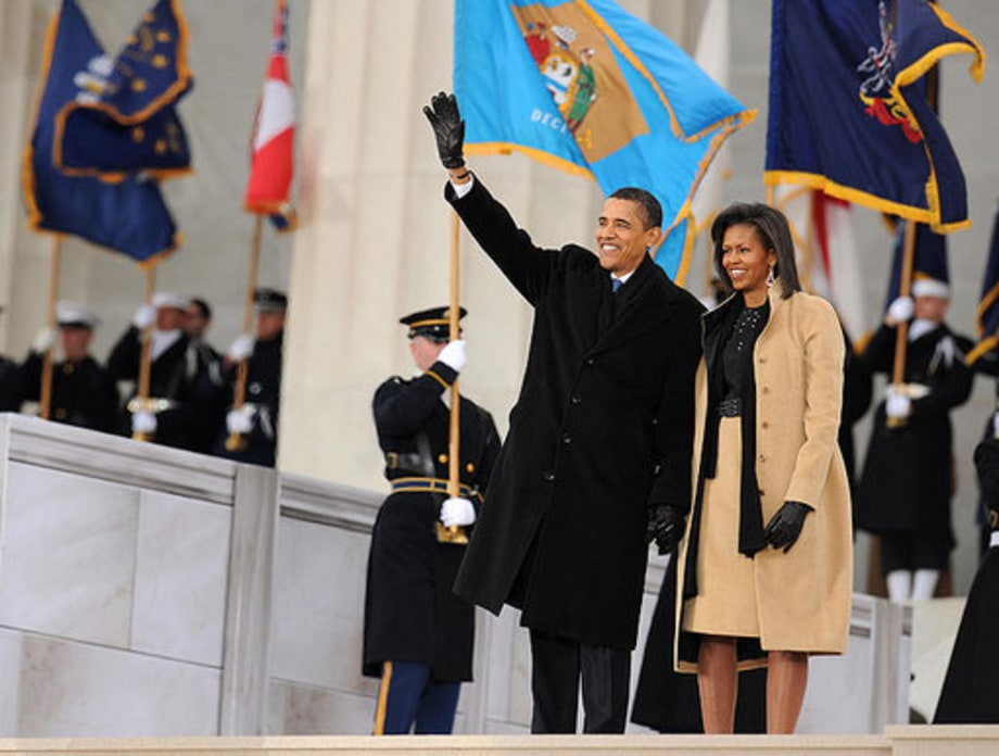 We are One: Obama Arrives w michelle 2