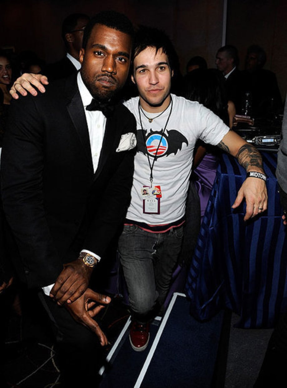 Kanye West and Pete Wentz