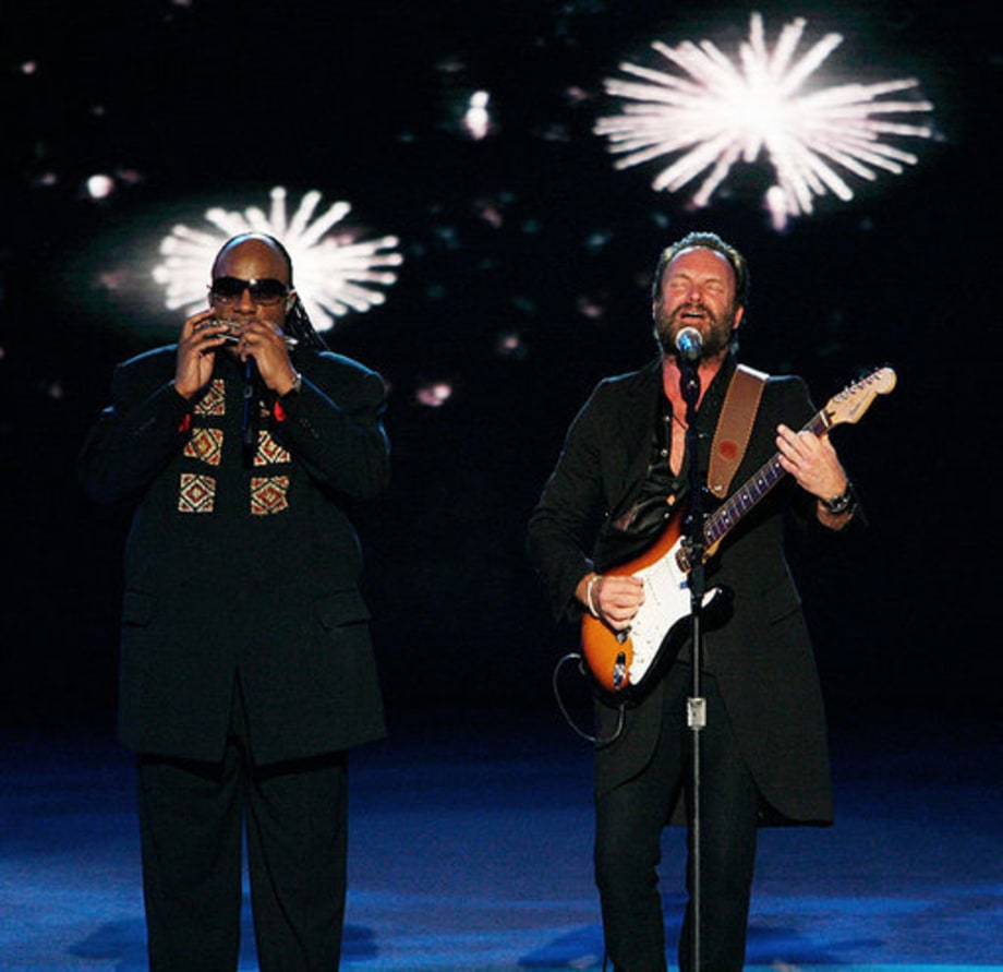 Stevie Wonder and Sting