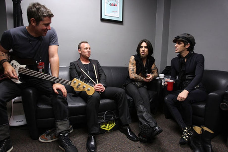Backstage at the NME Awards