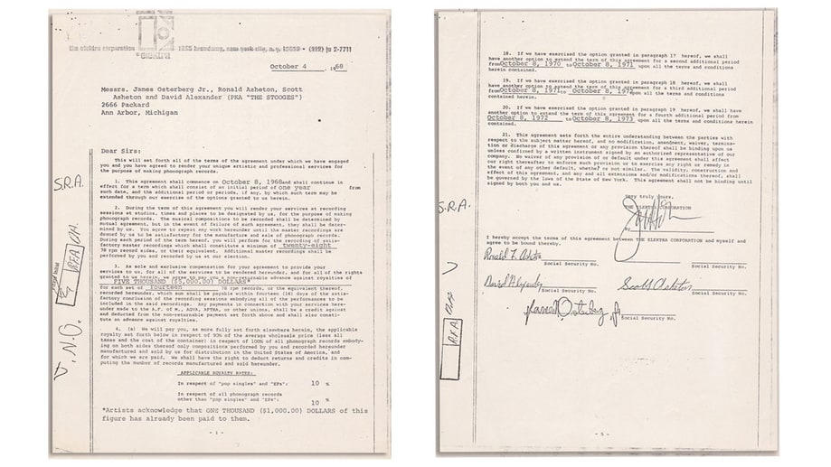 Stooges' Contract