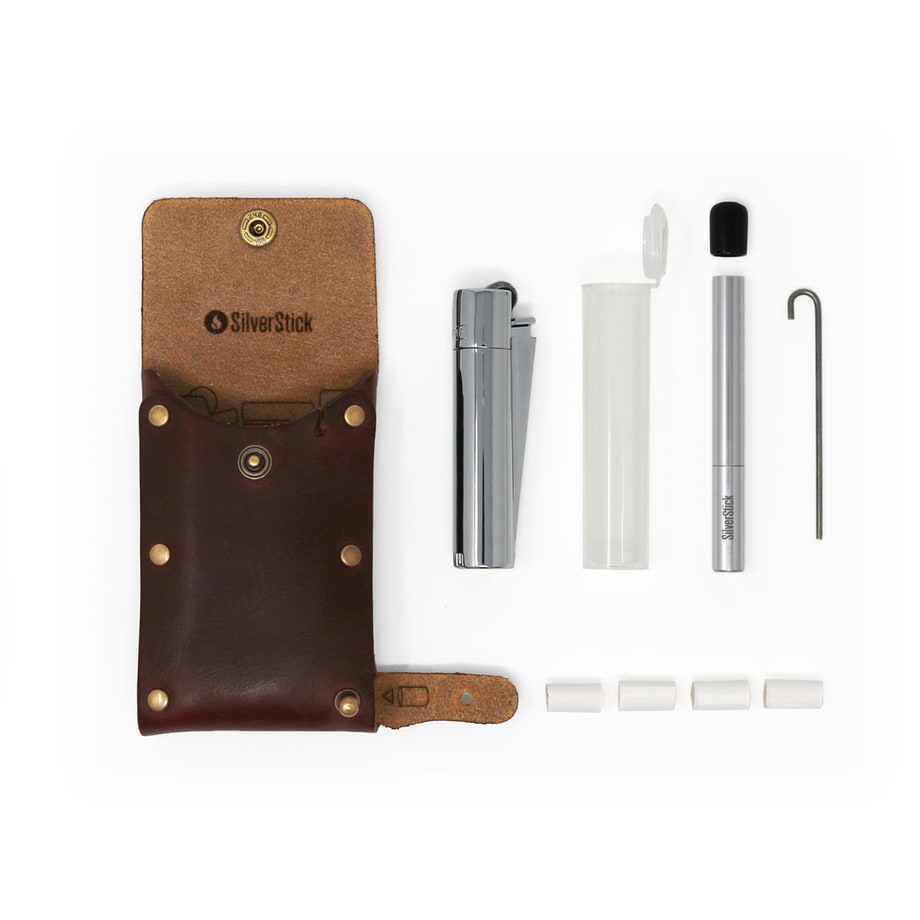 SilverStick Slim Leather Dugout