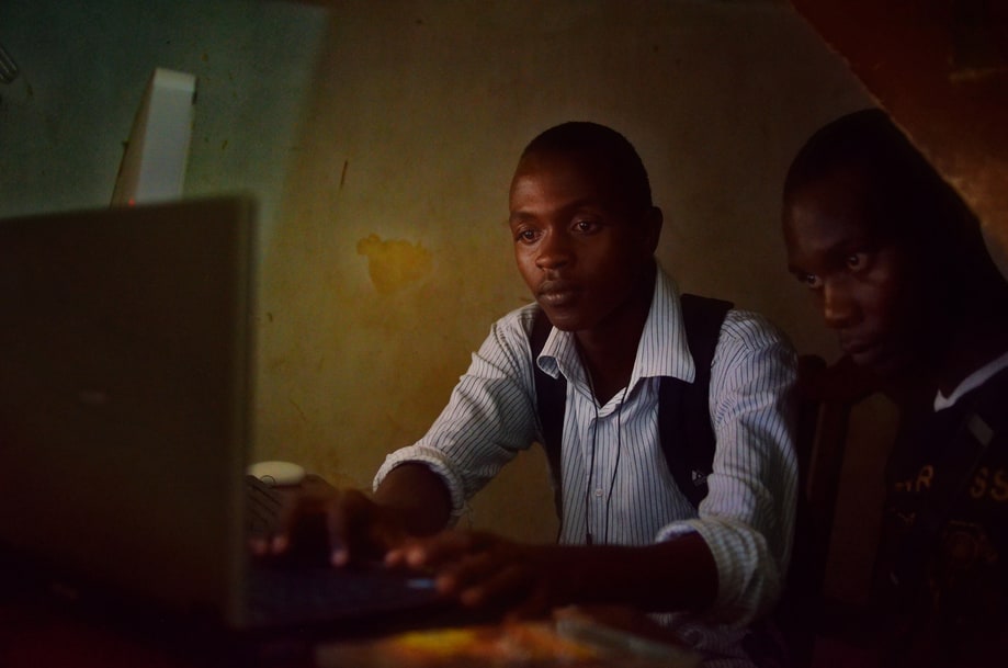 Alhaji Tejan Bah in the Writer's Corner