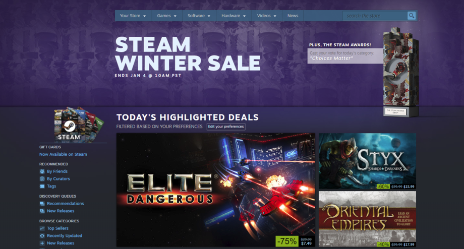 Daily Glixel: The Steam Winter Sale is Here