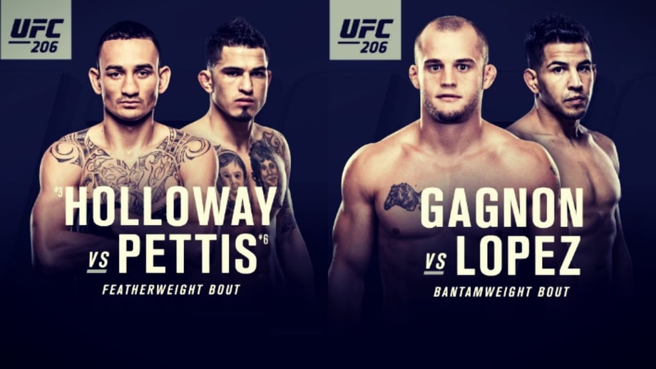 Sat 12/10 UFC 206 (Pay Per View)