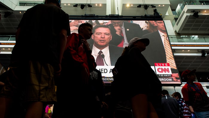 Breaking Twitter Silence, Trump Sees Lies, Vindication in 'Leaker' Comey's Testimony Breaking Twitter Silence, Trump Sees Lies, Vindication in 'Leaker' Comey's Testimony