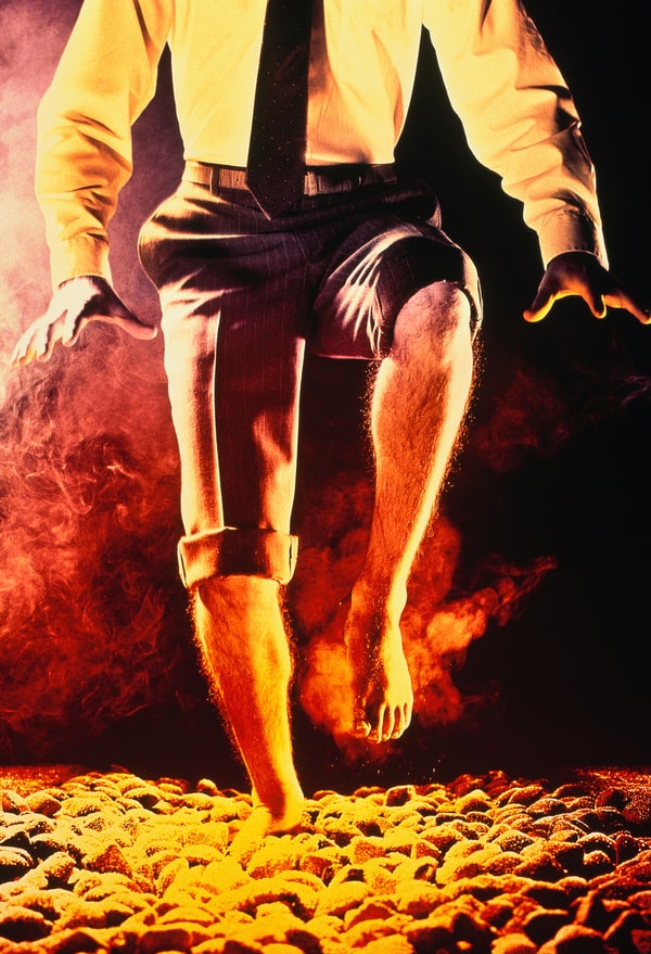 Dozens Burned Their Feet Walking on Hot Coals at Tony Robbins Event