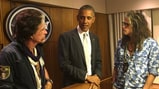 Aerosmith Meet Barack Obama By Chance at Florida Airport