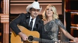 See Carrie Underwood, Brad Paisley Lampoon Trump, Hillary at CMA Awards
