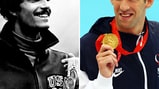 Tie: Mark Spitz (Munich 1972) and Michael Phelps (Bejing 2008)