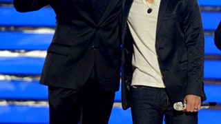 Kris and Adam Hit The Stage