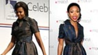 Who Looks Better in the Polka-dot Dress: Brandy or Michelle Obama?